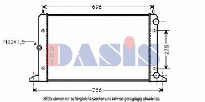 AKS DASIS 040470n -  Радиатор, охлаждение двигателя